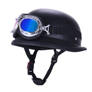 Photo of OSHIDE German Style Vintage Motorcycle Helmet