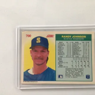 Photo of 1991 Score. Randy Johnson #700 No Hit Club !