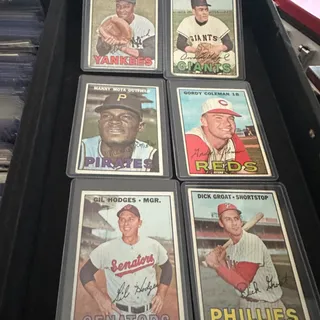 Photo of Lots of Topps 66’ cards one Mickey Mantle