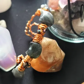 Photo of Copper Labradorite Cat Bracelet (L)