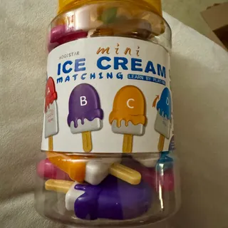 Photo of Letters Matching Ice Cream Alphabet Learning Toys Counting Animals and Colors