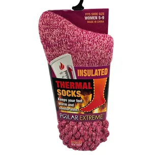 Photo of Polar Extreme Womens Sz 5-9 Insulated Thermal Socks Pink NEW