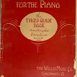 Photo of Vintage John Thompson's Modern Course for the Piano Third Grade Book from 1938