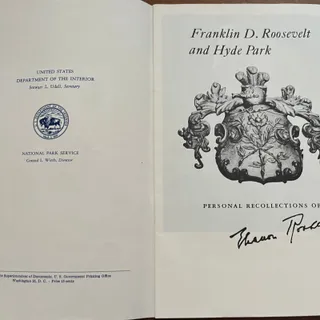 Photo of Franklin D Roosevelt and Hyde Park Travel Booklet TH2-TB5