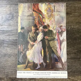 Photo of Prince of Wales Danced With American Nurses JH Gardner Soper Art Print 9x14 V11