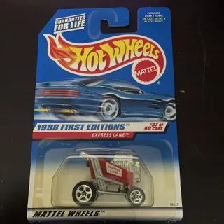 Photo of 1998 Hot Wheels 678 First Editions #37 of 40 Express Lane Red 5sp Shopping Cart