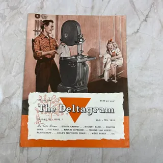 Photo of 1951 Jan/Feb The Deltagram Newsletter Rockwell Delta Power Tools Woodwork TI9-P3