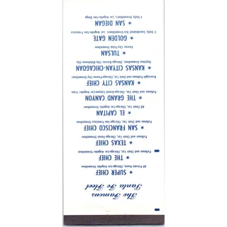 Photo of 1961 Santa Fe Lines Railroad Ticket Los Angeles to Chicago AK3-6