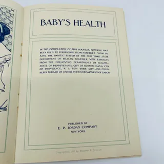 Photo of 1913 Baby’s Health Powers Minneapolis MN Advertising Booklet Missing Pages EA1