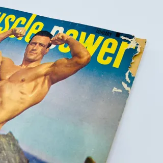 Photo of MUSCLE POWER January 1950 Body Building Magazine Clarence Ross BA2