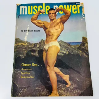 Photo of MUSCLE POWER January 1950 Body Building Magazine Clarence Ross BA2