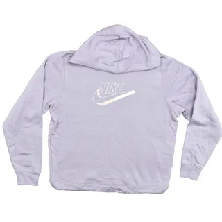 Photo of Nike Women's Size S Pullover Hoodie Waist drawstring Purple Long Sleeve Cotton B