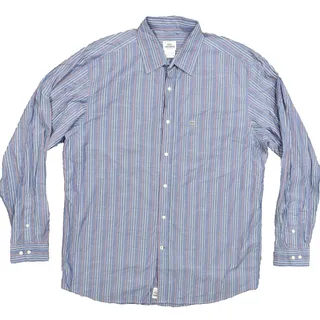 Photo of Lacoste Men's 44 Button Shirt Long Sleeve Striped Multicolor Regular Fit Gator S