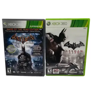 Photo of Set of 2 XBOX 360 Video Games Batman Arkham Asylum and City