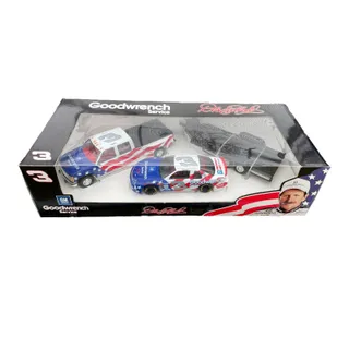 Photo of Dale Earnhardt 3 GM Goodwrench USA Olympic Brookfield Dually Trailer Set