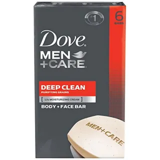 Photo of Dove Men+Care Body and Face Bar Deep Clean 4 Oz 6 Bars