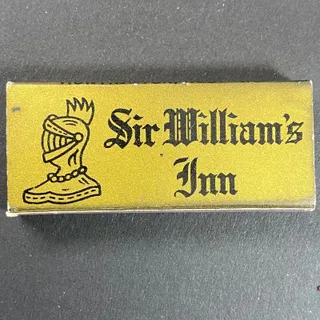 Photo of Sir William's Inn / Stone Lodge Restaurant Huntington, WV Matchbox c1960's