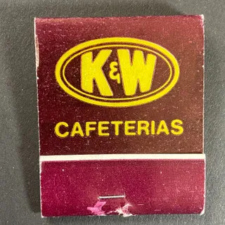 Photo of K&W Cafeterias VA SC NC Locations Full Matchbook c1975-80's VGC