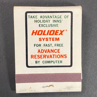 Photo of Holiday Inn / Holidex System Springfield, IL Full Matchbook c1975-80 VGC