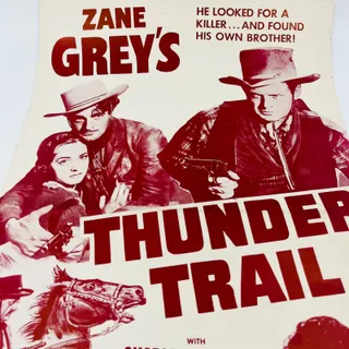 Photo of Zane Grey's Thunder Trail Original Pressbook Charles Bickford 11x17 FL1