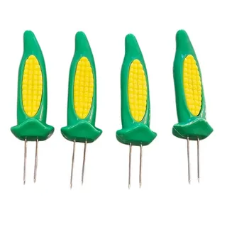Photo of Vintage Midwest Grill Set of 4 Vintage Plastic Corn Skewers Forks
