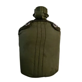 Photo of Vintage United States Air Force Military Plastic Canteen Flask with Cover Case