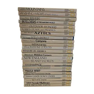 Photo of National Geographic Society Hardcover Books Lot of 23 Geography Homeschool Used