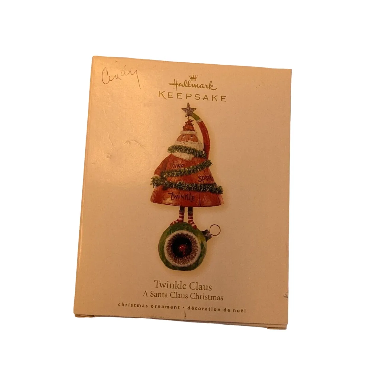 Hallmark Keepsake Christmas Ornament Twinkle Santa Claus 2008