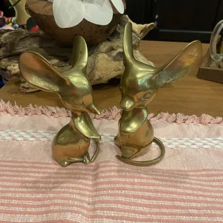 Photo of Brass mice decor pair