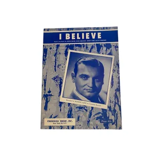 Photo of 1953 Sheet Music I Believe by Ervin Drake Frankie Laine Cromwell Music
