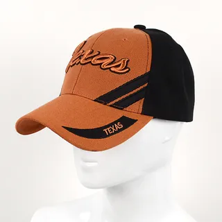 Photo of Texas Brown & Black 3D Embroidered Baseball Cap, Hat