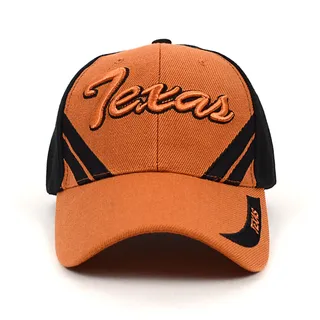 Photo of Texas Brown & Black 3D Embroidered Baseball Cap, Hat