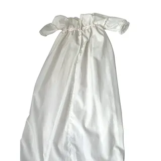 Photo of Vintage Christening Gown Bonnet Baby Baptism Long Dress Lace Pink Ribbon