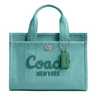 Photo of Coach Colored Dye Denim Cargo Tote 26