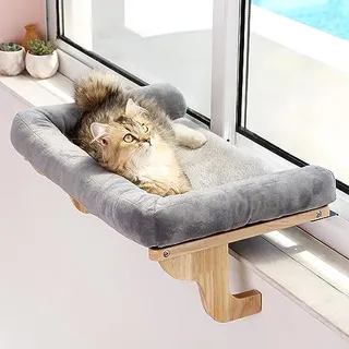 Photo of Zakkart Cat Perch for Window Sill with Bolster