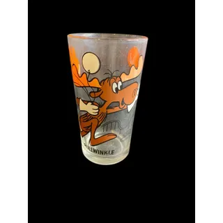Photo of Vintage 1970s Pepsi Collector Series P.A.T-Ward Bullwinkle Drinking glass