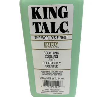 Photo of King Talc 14oz Soothing Cooling Pleasant Scent New USA