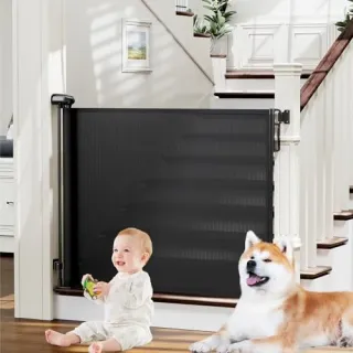 Photo of PRObebi Retractable Baby Gates for Stairs, Dog Gate