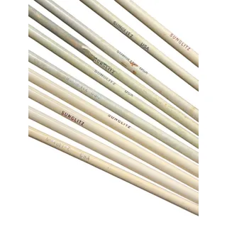 Photo of Lot of 12 Vintage Hair Hilighting Tools 10 Sunglitz Fan Brushes 2 Hooks