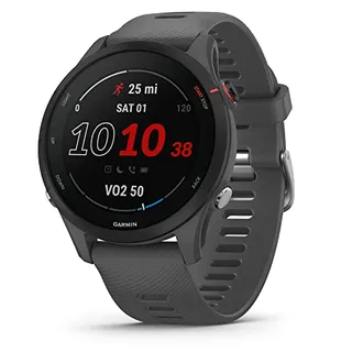 Photo of Garmin Forerunner® 255, GPS Running Smartwatch, Advanced Insights, Long-Lasting Battery, Slate Gray