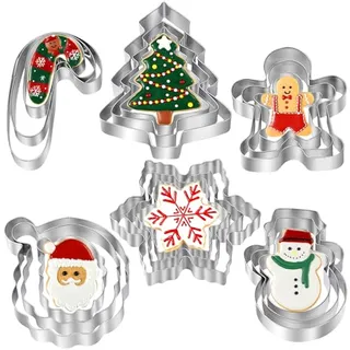 Photo of Christmas Cookie Cutters – 18 Pcs Holiday Cookie Cutter Se