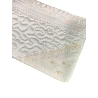 Photo of White Satin Bridal Wristlet Wallet Purse 7" x 4.75" New