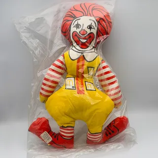 Photo of Vintage McDonald's Collectible Stuffed 16" Ronald McDonald Doll New Old Stock
