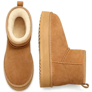 Photo of Suede Platform Mini Boots for Women