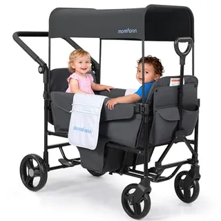 Photo of Wagon Stroller for 2 Kids, All-Terrain Foldable Baby Wagon