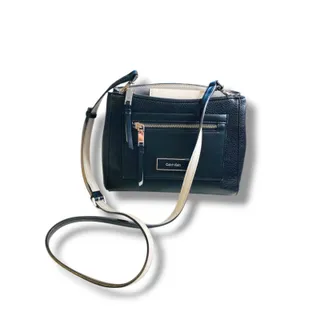 Photo of Calvin Klein Vegan Leather Bag Structured Crossbody Hadley Triple Compartment