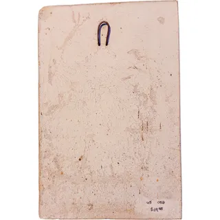 Photo of Carruth Studio Vintage Large 10" x 7" Hand-Sculpted Stone Cat Plaque Wall Decor