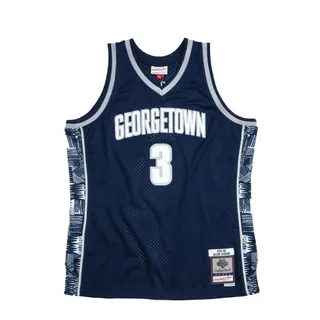 Photo of Mitchell & Ness Swingman Georgetown University 1995-96 Allen Iverson Men Jersey Navy/White/Grey