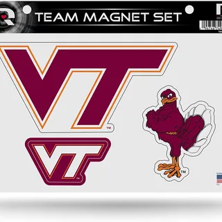 Photo of NCAA Virginia Tech Hokies Die Cut Team Magnet Set Sheet