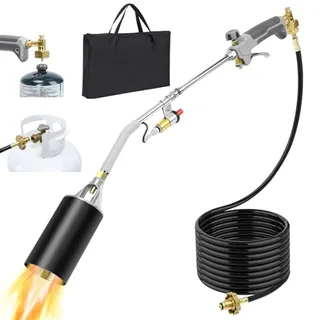 Photo of Propane Torch Weed Burner with Storage Bag for Garden Weeds, Asphalt Work, Ice Removal